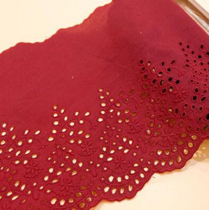 5 meetrit/partii Peen valkjas Puuvillane Tikand Pits Ažuurne Puuvillane Riie DIY Rõivaste Aksessuaarid Kardinate laius 20cm RS429