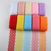 10 Yard/lot Tape Lace Lace Tape 45mm Χειροτεχνίας Κεντημένο δίχτυ Lace Trim Fabric DIY Αξεσουάρ ραπτικής φούστας Αφρικανικό ύφασμα δαντέλας
