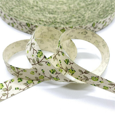 5 Yards 15mm βαμβακερή κορδέλα Χειροποίητη σχεδίαση εμπριμέ βαμβακερές κορδέλες για Χριστουγεννιάτικη διακόσμηση γάμου DIY ύφασμα ραπτικής