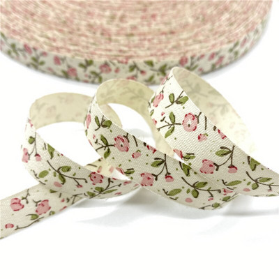 5 Yards 15mm βαμβακερή κορδέλα Χειροποίητη σχεδίαση εμπριμέ βαμβακερές κορδέλες για Χριστουγεννιάτικη διακόσμηση γάμου DIY ύφασμα ραπτικής