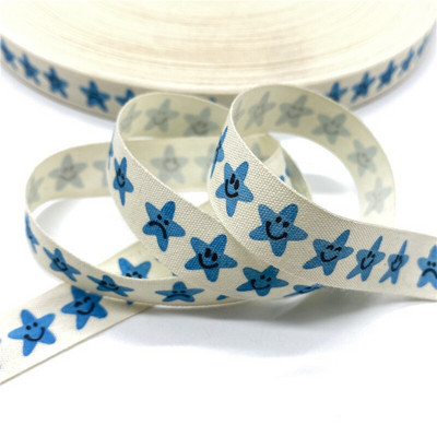 5 Yards 15mm βαμβακερή κορδέλα Χειροποίητη σχεδίαση εμπριμέ βαμβακερές κορδέλες για Χριστουγεννιάτικη διακόσμηση γάμου DIY ύφασμα ραπτικής