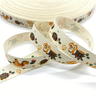 5 Yards 15mm βαμβακερή κορδέλα Χειροποίητη σχεδίαση εμπριμέ βαμβακερές κορδέλες για Χριστουγεννιάτικη διακόσμηση γάμου DIY ύφασμα ραπτικής