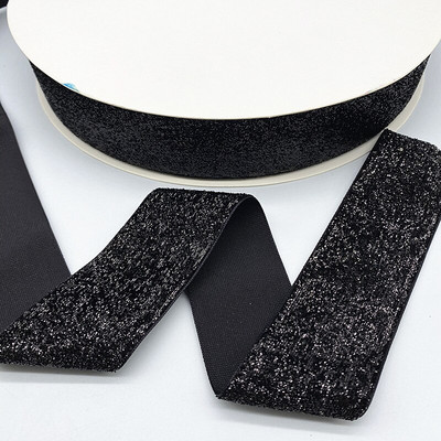 ΝΕΑ 6--38mm Glitter Velvet Ribbon No Elastic Single Face Ribbon Headband Κλιπ Διακόσμηση φιόγκων