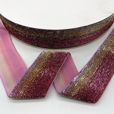 ΝΕΑ 6--38mm Glitter Velvet Ribbon No Elastic Single Face Ribbon Headband Κλιπ Διακόσμηση φιόγκων