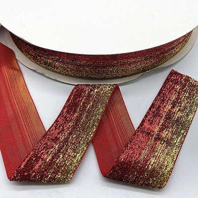 ΝΕΑ 6--38mm Glitter Velvet Ribbon No Elastic Single Face Ribbon Headband Κλιπ Διακόσμηση φιόγκων