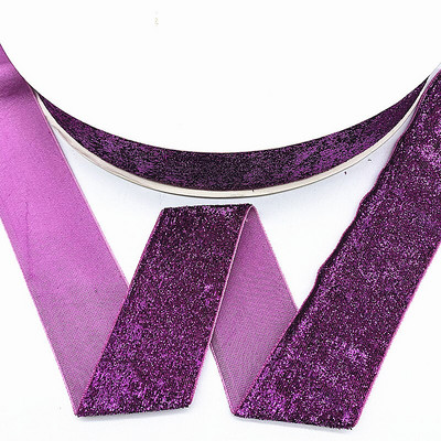 ΝΕΑ 6--38mm Glitter Velvet Ribbon No Elastic Single Face Ribbon Headband Κλιπ Διακόσμηση φιόγκων