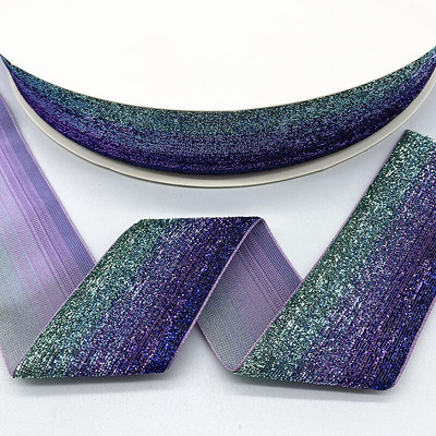 ΝΕΑ 6--38mm Glitter Velvet Ribbon No Elastic Single Face Ribbon Headband Κλιπ Διακόσμηση φιόγκων