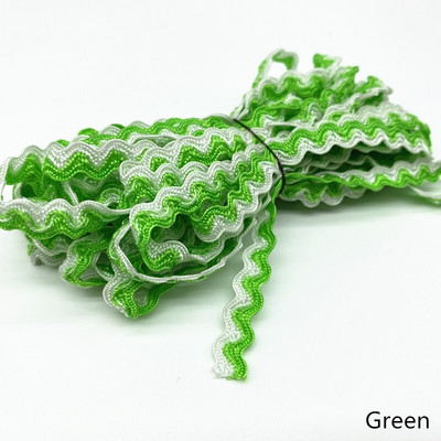 Panglică cu dantelă ondulată cu curbă de culoare dublă de 5 metri, pentru cusut manual, artizanat, costum de nuntă, pălărie, decorațiuni de pernă #Ro