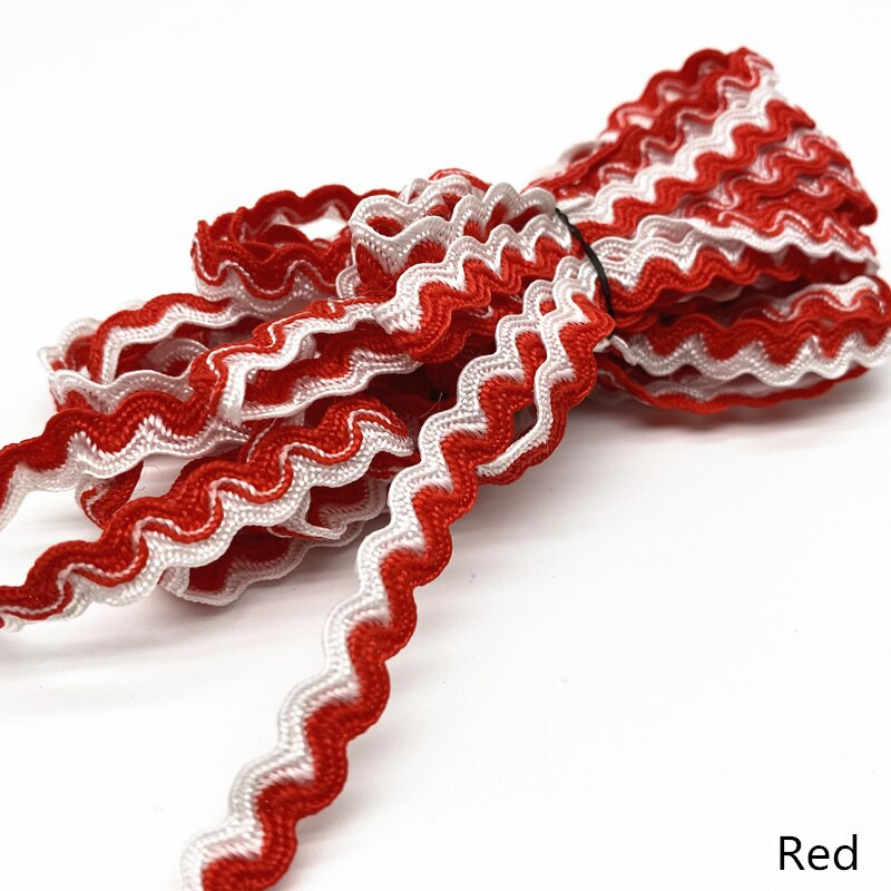 Panglică cu dantelă ondulată cu curbă de culoare dublă de 5 metri, pentru cusut manual, artizanat, costum de nuntă, pălărie, decorațiuni de pernă #Ro