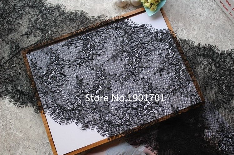 3 meetrit pikad 24,5 cm laiad kvaliteetsed topeltäärtega ripsmed chantilly pitsipiirded pulmapitsiga ääristused prantsuse pitsiga