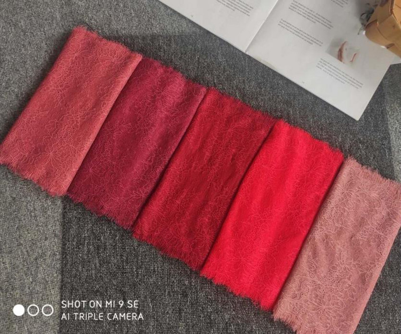 3 meetrit pikad 24,5 cm laiad kvaliteetsed topeltäärtega ripsmed chantilly pitsipiirded pulmapitsiga ääristused prantsuse pitsiga