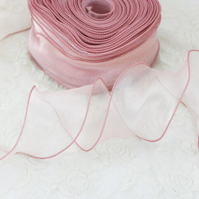 60 mm valovita svilena vrpca od organze Materijal mašne za ukrase za kosu ukrasne čipkaste vrpce za pakiranje darova