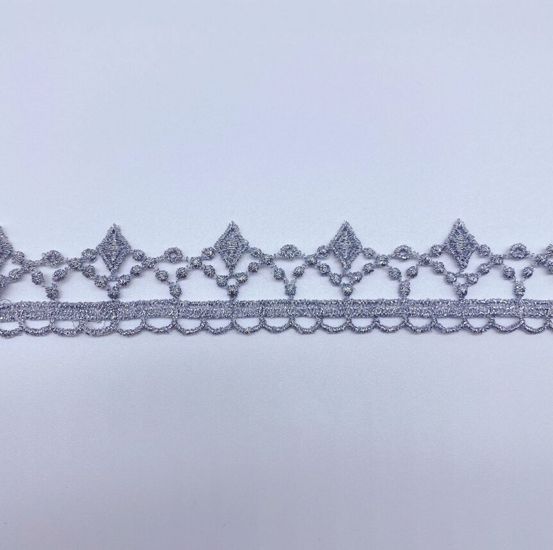 3 yarzi/lot Lățime 2,6 cm Panglică de dantelă Lolita goală, aur, argint, broderie, dantelă, accesorii de cusut pentru rochie, bricolaj