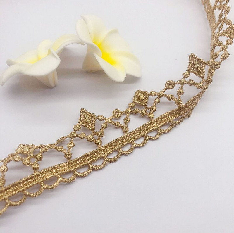 3 yarzi/lot Lățime 2,6 cm Panglică de dantelă Lolita goală, aur, argint, broderie, dantelă, accesorii de cusut pentru rochie, bricolaj