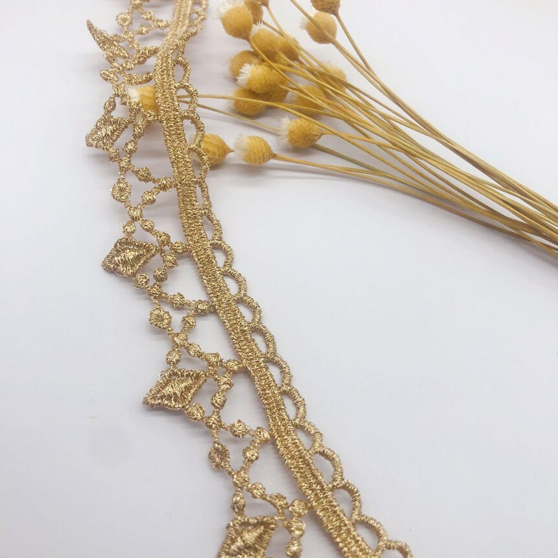 3 yarzi/lot Lățime 2,6 cm Panglică de dantelă Lolita goală, aur, argint, broderie, dantelă, accesorii de cusut pentru rochie, bricolaj