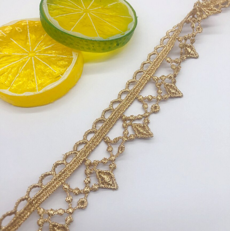 3 yarzi/lot Lățime 2,6 cm Panglică de dantelă Lolita goală, aur, argint, broderie, dantelă, accesorii de cusut pentru rochie, bricolaj