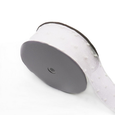 5 jardi 40 mm täpiprindiga kahekihiline organza lint pakkimiseks ja vibu käsitsi valmistatud materjalide jaoks isetegemise tarvikud pulmakaunistuseks