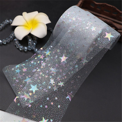 Горещи 60 мм (25 ярда/партида) Bling Bling Rainbow пайети Шифон от органза панделка Направи си сам ръчно изработени материали Сватбени партита Консумативи за опаковане на подаръци