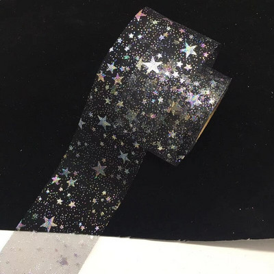 Горещи 60 мм (25 ярда/партида) Bling Bling Rainbow пайети Шифон от органза панделка Направи си сам ръчно изработени материали Сватбени партита Консумативи за опаковане на подаръци