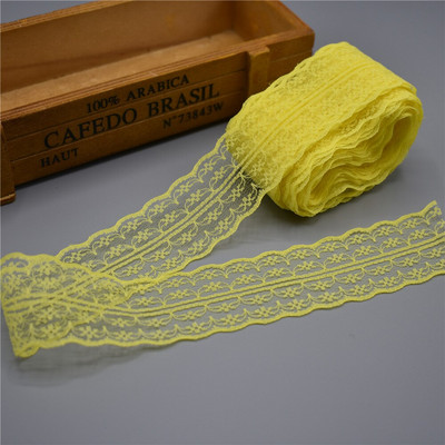 Όμορφη ταινία κορδέλας δαντέλας 10 γιάρδων πλάτος 45 χιλιοστών υφάσματος κεντημένο δίχτυ DIY για ράψιμο ύφασμα από δαντέλα αφρικανικό