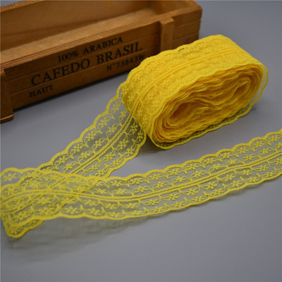 Όμορφη ταινία κορδέλας δαντέλας 10 γιάρδων πλάτος 45 χιλιοστών υφάσματος κεντημένο δίχτυ DIY για ράψιμο ύφασμα από δαντέλα αφρικανικό