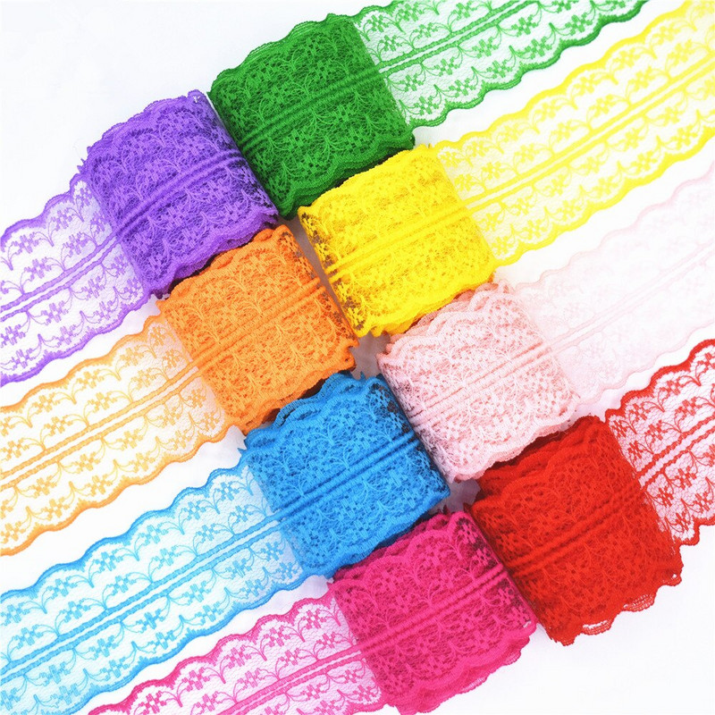 Όμορφη ταινία κορδέλας δαντέλας 10 γιάρδων πλάτος 45 χιλιοστών υφάσματος κεντημένο δίχτυ DIY για ράψιμο ύφασμα από δαντέλα αφρικανικό