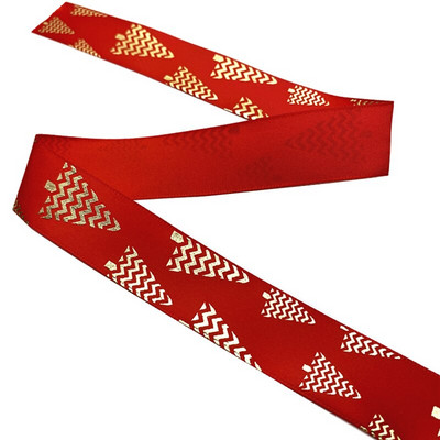 25 mm jõulupaelad, trükitud Grosgrain paelad kingituste pakkimiseks pulmakaunistuseks juuksekiharad.