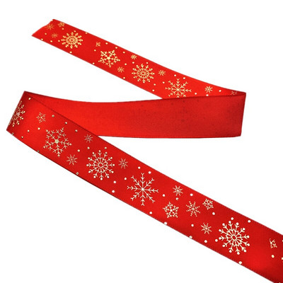 25 mm jõulupaelad, trükitud Grosgrain paelad kingituste pakkimiseks pulmakaunistuseks juuksekiharad.