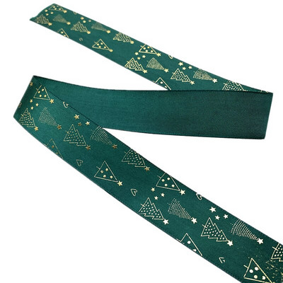 25 mm jõulupaelad, trükitud Grosgrain paelad kingituste pakkimiseks pulmakaunistuseks juuksekiharad.