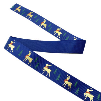 25 mm jõulupaelad, trükitud Grosgrain paelad kingituste pakkimiseks pulmakaunistuseks juuksekiharad.