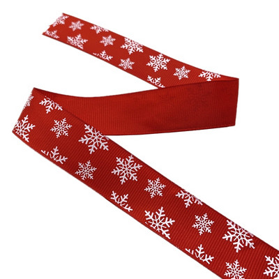 25 mm jõulupaelad, trükitud Grosgrain paelad kingituste pakkimiseks pulmakaunistuseks juuksekiharad.