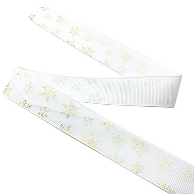 25 mm jõulupaelad, trükitud Grosgrain paelad kingituste pakkimiseks pulmakaunistuseks juuksekiharad.