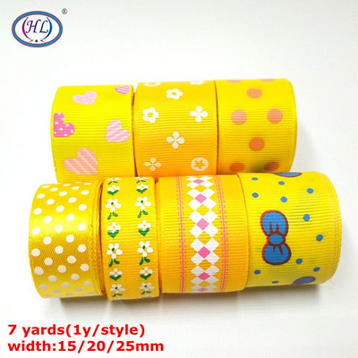 HL Handicraft Multi Mixed Prindiga Satiin Grosgrain Paelad DIY Õmblustarvikute Kingituspael jõulude pulmakaunistuseks