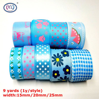 HL Handicraft Multi Mixed Prindiga Satiin Grosgrain Paelad DIY Õmblustarvikute Kingituspael jõulude pulmakaunistuseks