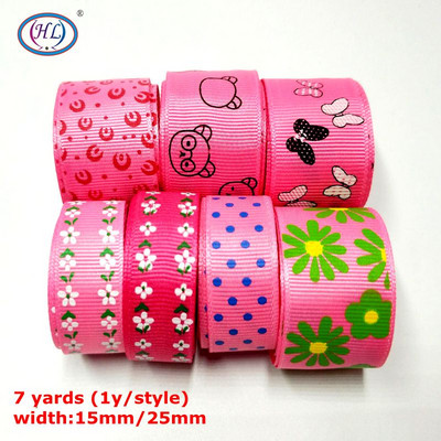 HL Handicraft Multi Mixed Prindiga Satiin Grosgrain Paelad DIY Õmblustarvikute Kingituspael jõulude pulmakaunistuseks