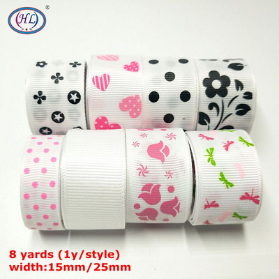 HL Handicraft Multi Mixed Prindiga Satiin Grosgrain Paelad DIY Õmblustarvikute Kingituspael jõulude pulmakaunistuseks