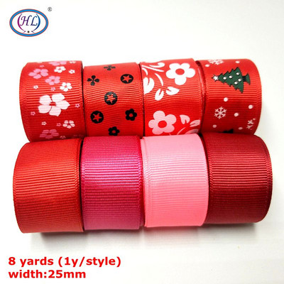 HL Handicraft Multi Mixed Prindiga Satiin Grosgrain Paelad DIY Õmblustarvikute Kingituspael jõulude pulmakaunistuseks