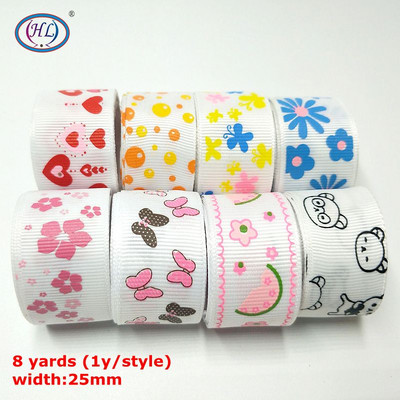 HL Handicraft Multi Mixed Prindiga Satiin Grosgrain Paelad DIY Õmblustarvikute Kingituspael jõulude pulmakaunistuseks