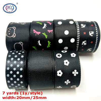 HL Handicraft Multi Mixed Prindiga Satiin Grosgrain Paelad DIY Õmblustarvikute Kingituspael jõulude pulmakaunistuseks