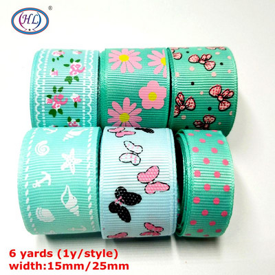 HL Handicraft Multi Mixed Prindiga Satiin Grosgrain Paelad DIY Õmblustarvikute Kingituspael jõulude pulmakaunistuseks