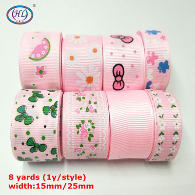 HL Handicraft Multi Mixed Prindiga Satiin Grosgrain Paelad DIY Õmblustarvikute Kingituspael jõulude pulmakaunistuseks