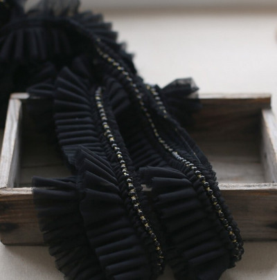 Najnovija veleprodajna cijena 3 metra/lot 6 cm Ružičasta/svijetloplava/bijela/mliječna mreža+Ukrasi s perlama Nabori Čipkasti ukrasi Mrežasti platneni ukrasi X038