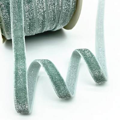 Panglică de catifea din sârmă de aur și argint de 10 mm, 16 culori, pentru decorare pentru petrecerea de nuntă, panglică lucrată manual, ambalaj pentru cadou, arc de păr DIY