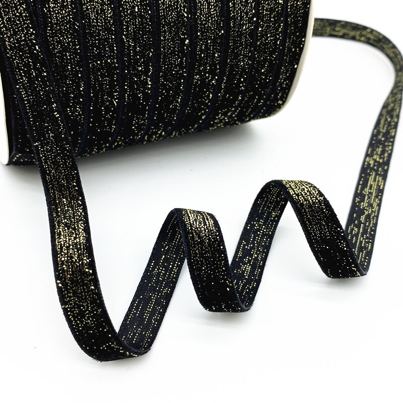 Panglică de catifea din sârmă de aur și argint de 10 mm, 16 culori, pentru decorare pentru petrecerea de nuntă, panglică lucrată manual, ambalaj pentru cadou, arc de păr DIY