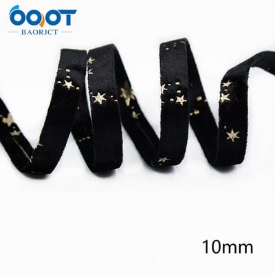 Panglici din pânză de catifea aurie cu două fețe, stea de aur, 2 inchi (50 mm), șapcă cu fundă de 2 metri, accesorii pentru îmbrăcăminte DIY, cadou de petrecere L-201126-1404