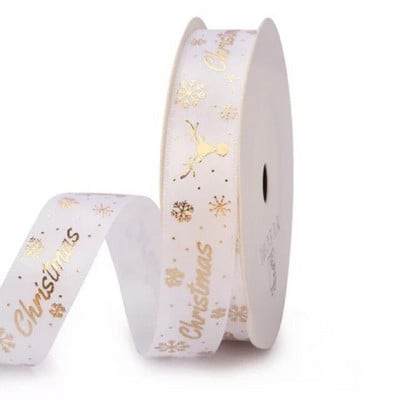 25 jardi/rola 10 mm satenska vrpca Vjenčanje Rođendan Zamatanje darova Božić Noć vještica Blagdanske potrepštine DIY Vrpca za rukotvorine