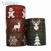L-20924-1083,38mm 5Y Christmas Prinditud Grosgrain lint DIY käsitsi valmistatud laste vibu pulmakaunistus kingituse pakkematerjal