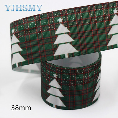 L-20924-1083,38mm 5Y Christmas Prinditud Grosgrain lint DIY käsitsi valmistatud laste vibu pulmakaunistus kingituse pakkematerjal