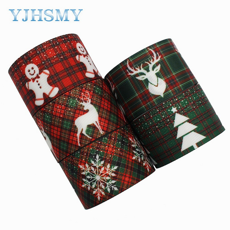 L-20924-1083,38mm 5Y Christmas Prinditud Grosgrain lint DIY käsitsi valmistatud laste vibu pulmakaunistus kingituse pakkematerjal