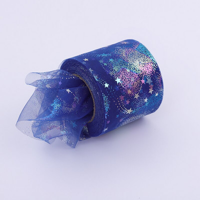 6 см 5 ярда Илюзорна ролка от тюл Любовна органза Направи си сам лъкове за коса Марля Елемент Пътека за маса Тъкан Макара Занаят Парти Сватбена украса